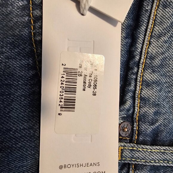 Boyish The Cody High Rise Jean Shorts Size 28 - Picture 8 of 12